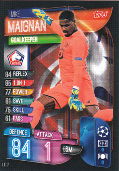Mike Maignan RC LOSC Lille 2019/20 Topps Match Attax CL #LIL2